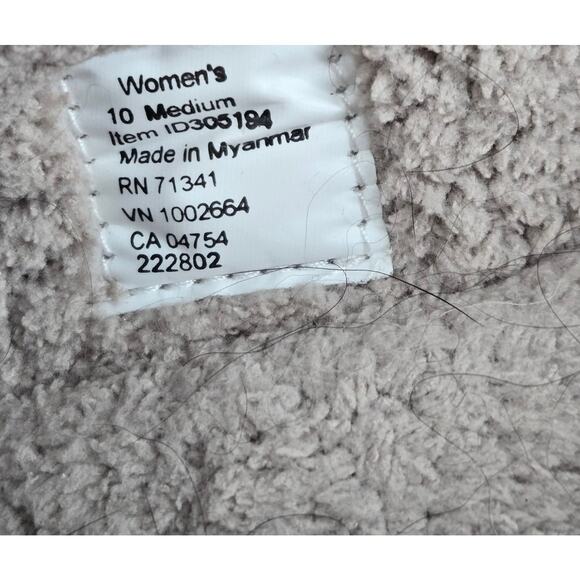 LL Bean Womens Daybreak Scuffs Kitty Cat Wool Comfort Slippers Rubber Sole Red - Picture 5 of 5